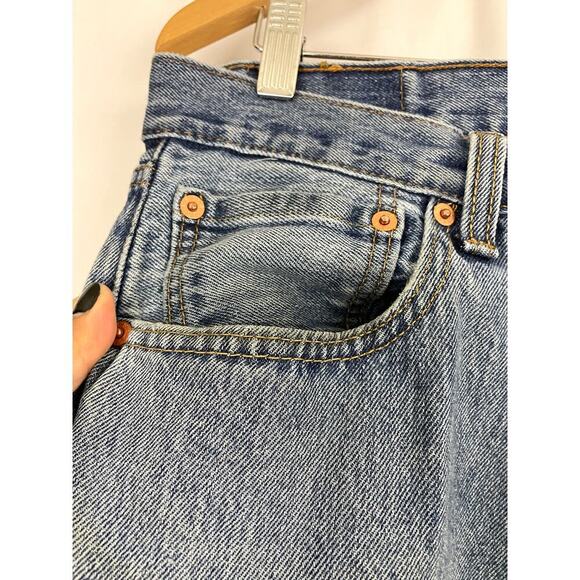 VTG Levi's 501 XX Denim Jeans 33 X 32 Button Fly Straight 90s Red Tab Grunge - Picture 7 of 16
